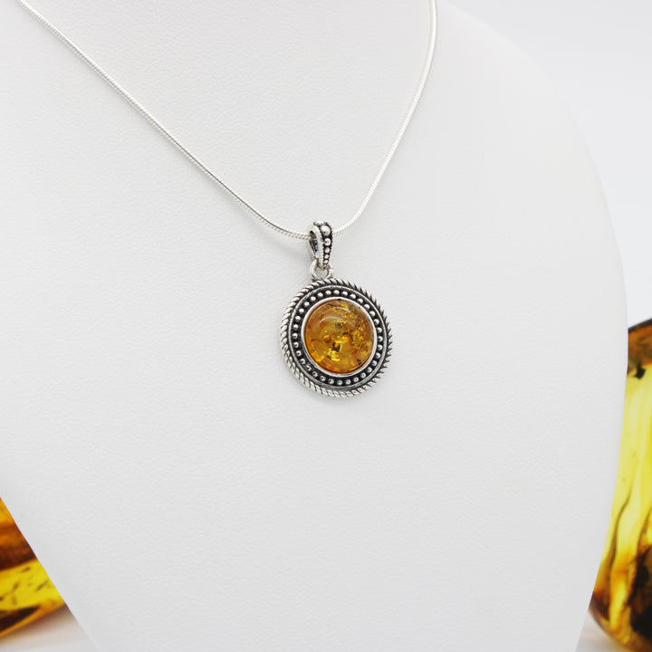 Cognac Amber Pendant