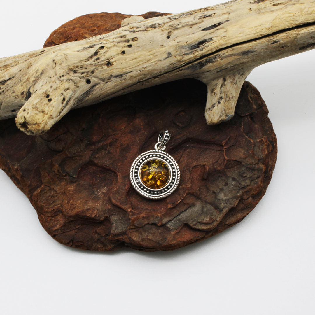 Cognac Amber Pendant