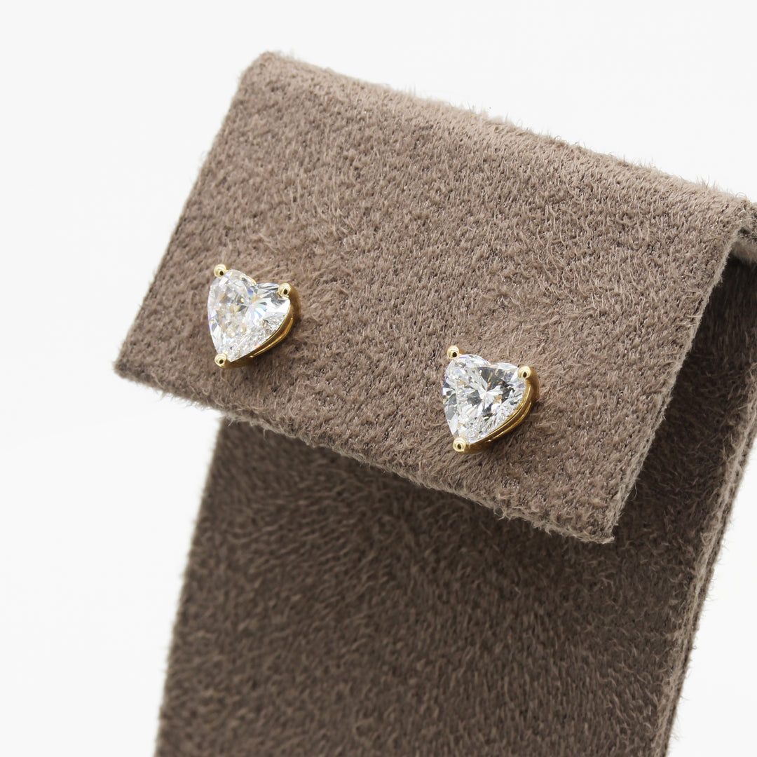 1.50ct Lab-Grown Diamond Heart Studs