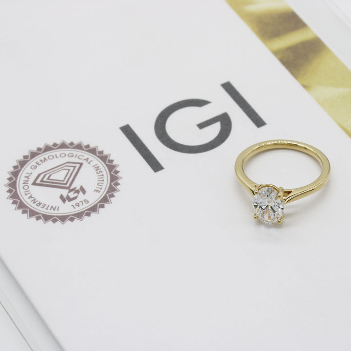 1.57ct Lab-Grown Diamond Oval Ring