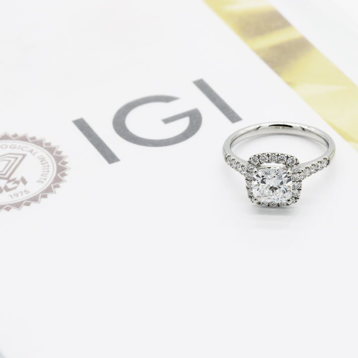 1.98ct Lab-Grown Diamond Cushion Ring