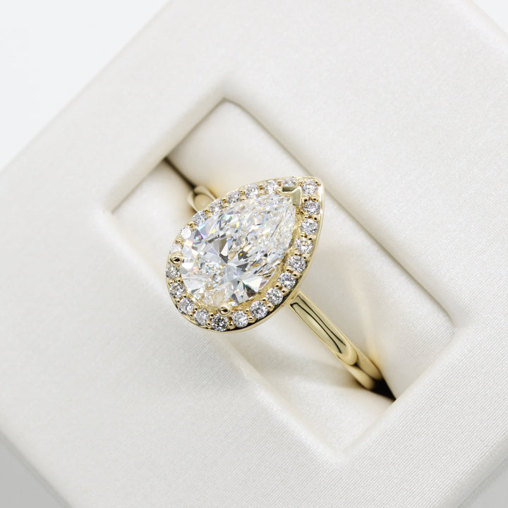 1.71ct Lab-Grown Diamond Pear Ring