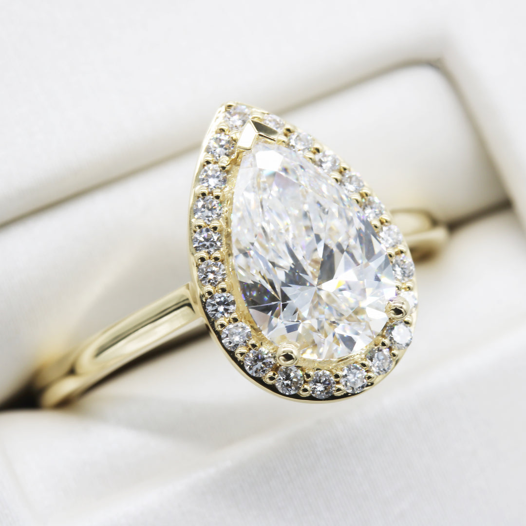 1.71ct Lab-Grown Diamond Pear Ring