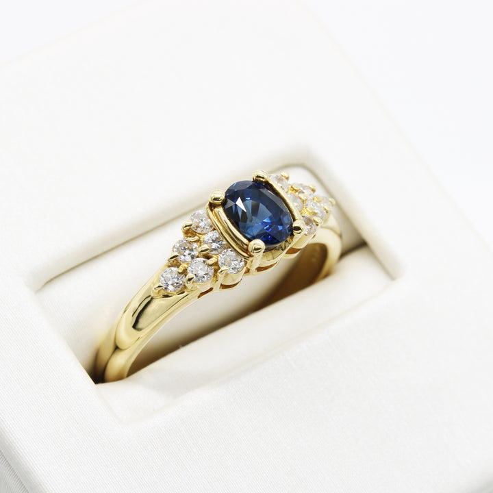 Sapphire and Diamond Ring