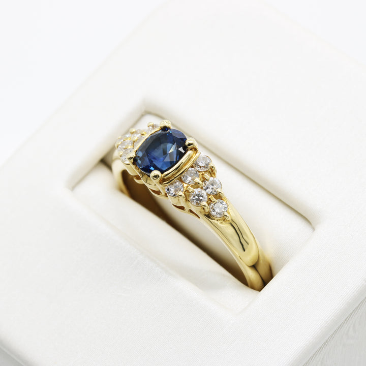 Sapphire and Diamond Ring