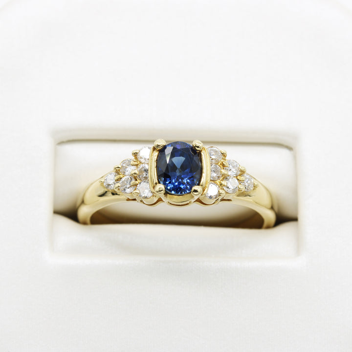 Sapphire and Diamond Ring