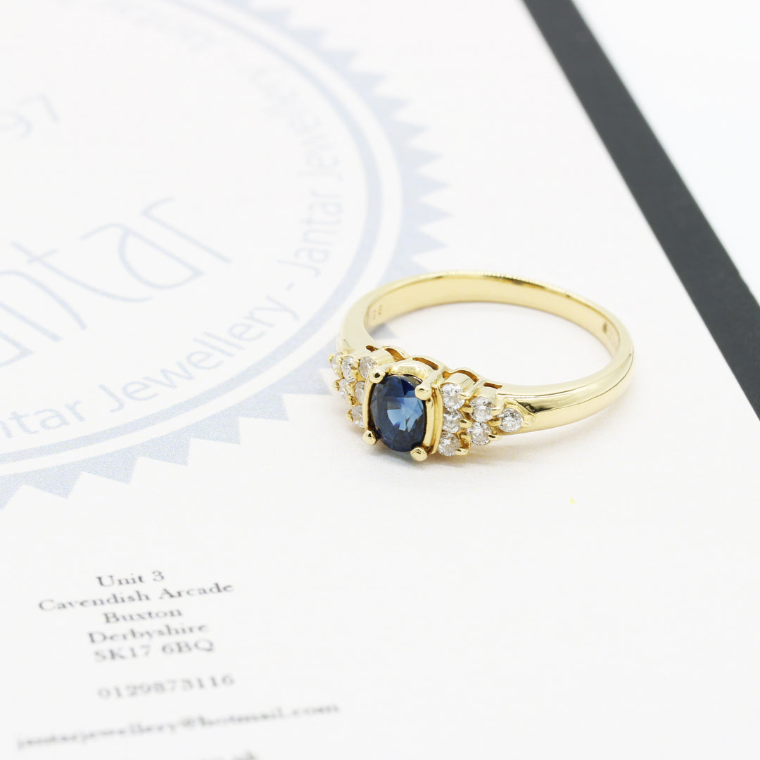 Sapphire and Diamond Ring