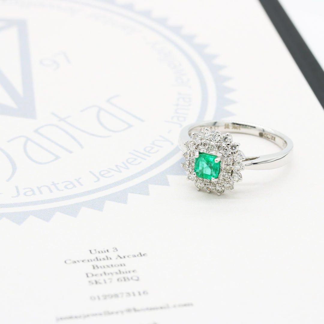 Emerald and Diamond Ring