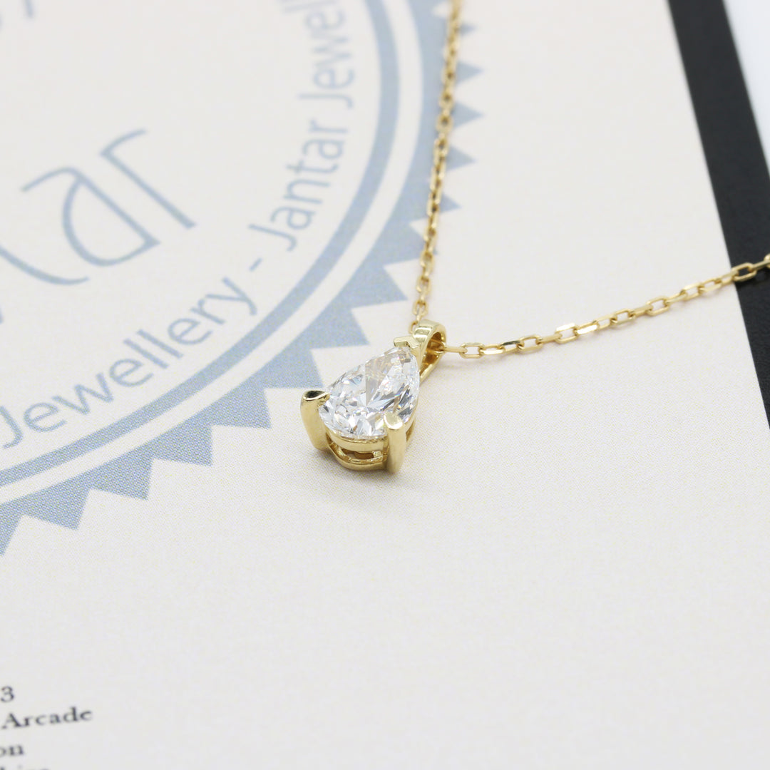 1.00ct Lab-Grown Diamond Solitare Necklace