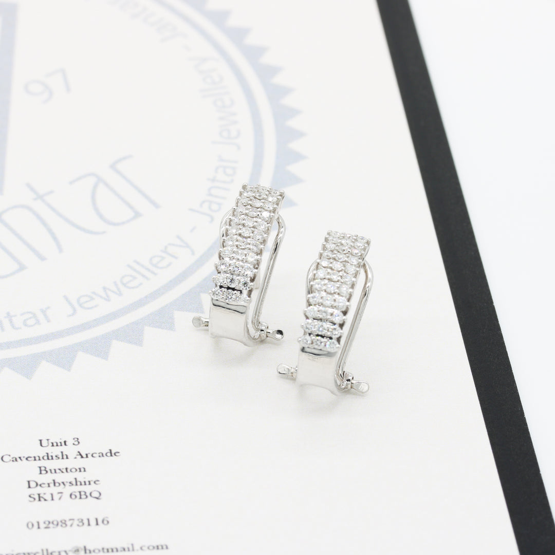 Diamond Cuff Earrings