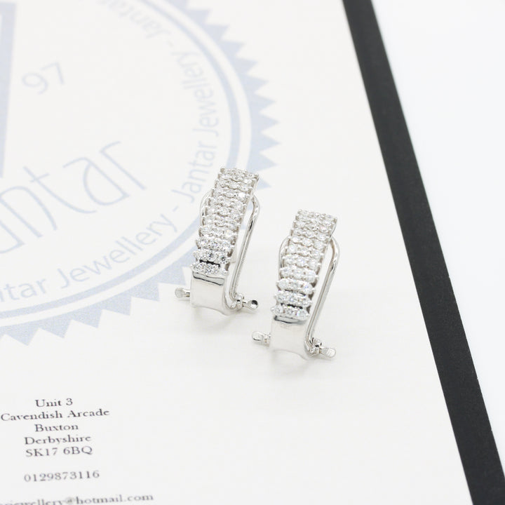 Diamond Cuff Earrings