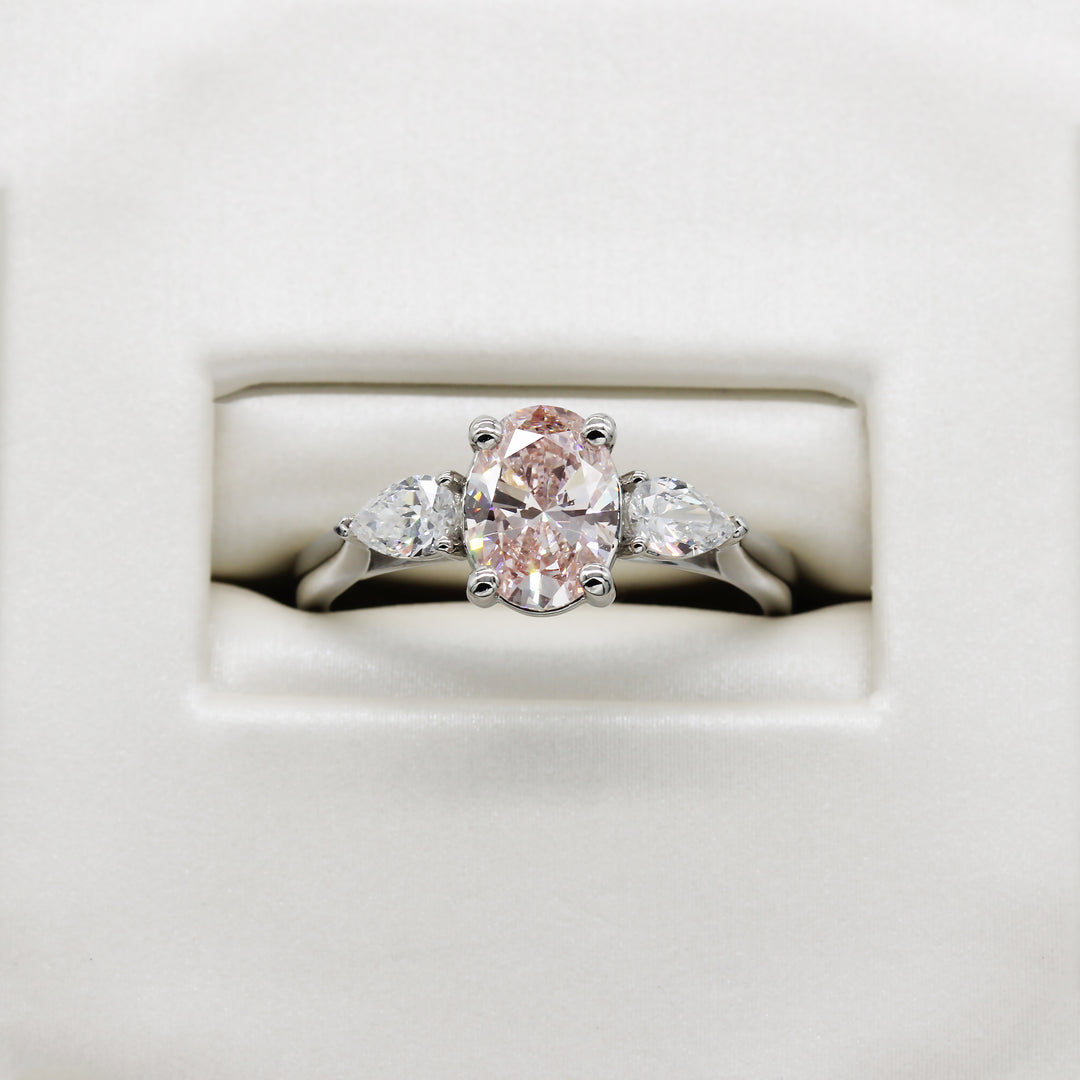 Pink Lab-Grown Diamond Ring