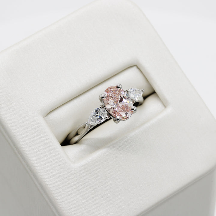 Pink Lab-Grown Diamond Ring