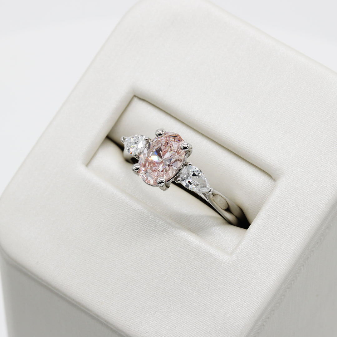 Pink Lab-Grown Diamond Ring