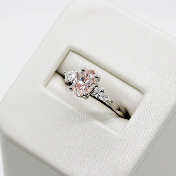 Pink Lab-Grown Diamond Ring