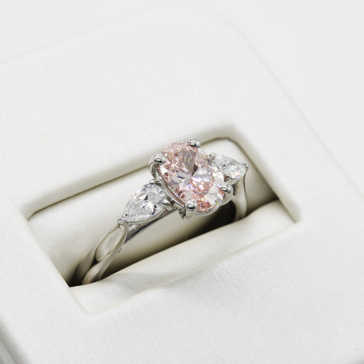 Pink Lab-Grown Diamond Ring