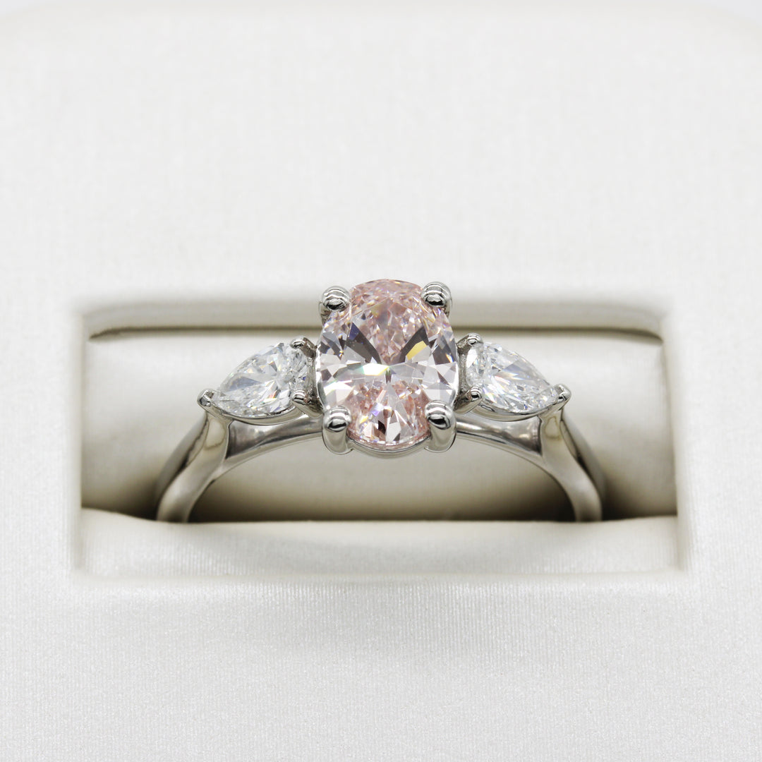 Pink Lab-Grown Diamond Ring