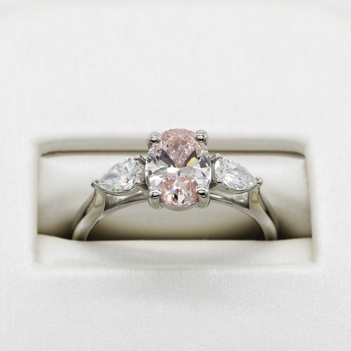 Pink Lab-Grown Diamond Ring