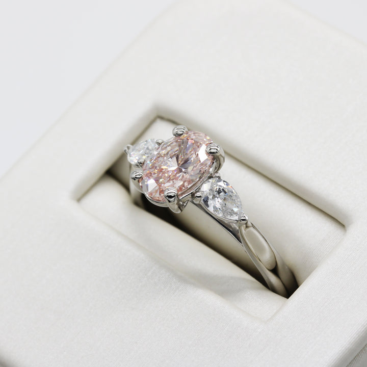 Pink Lab-Grown Diamond Ring