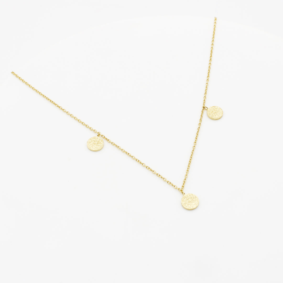 Gold Vermeil Three Disc Necklace