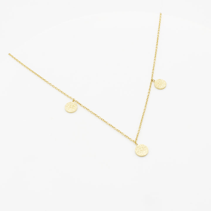 Gold Vermeil Three Disc Necklace