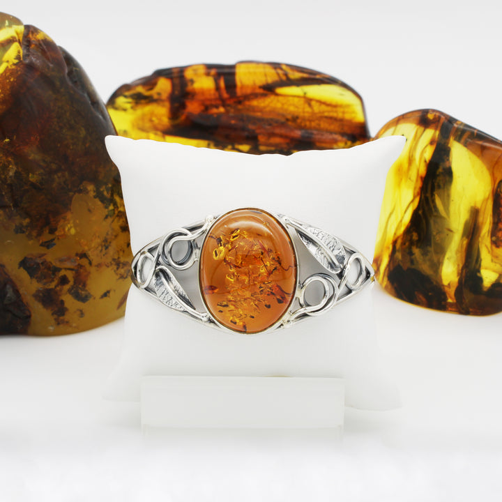 Cognac Amber Bangle