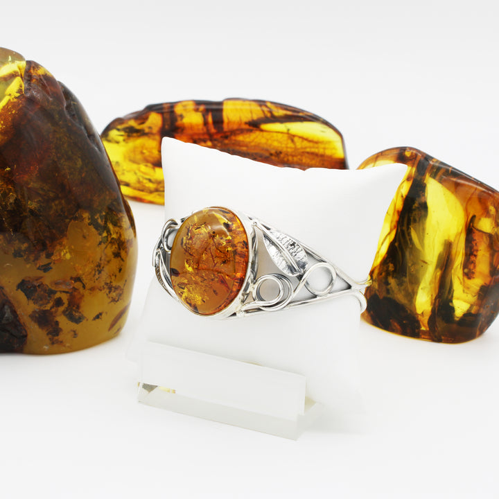 Cognac Amber Bangle