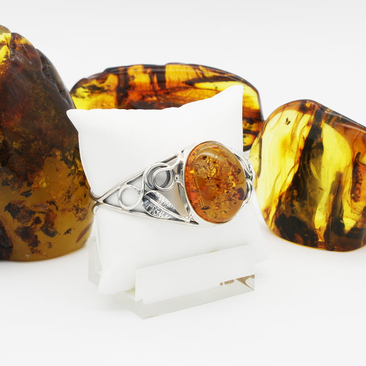 Cognac Amber Bangle