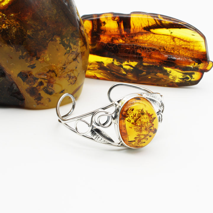 Cognac Amber Bangle