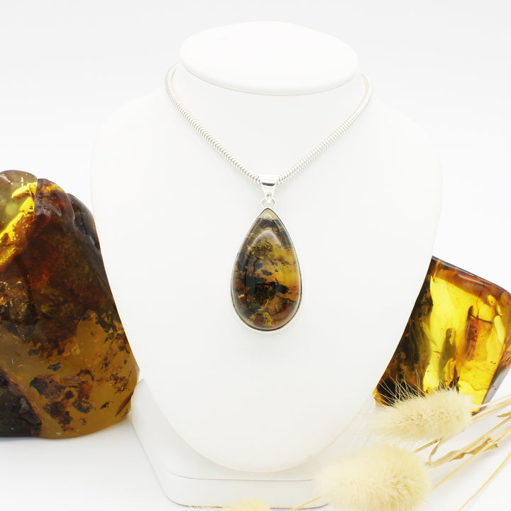Baltic Amber Pear Pendant
