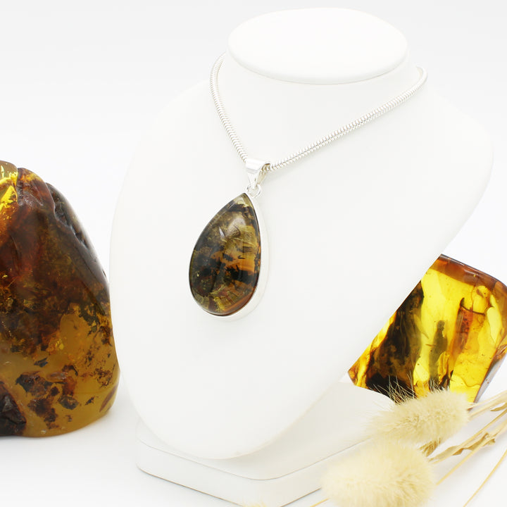 Baltic Amber Pear Pendant