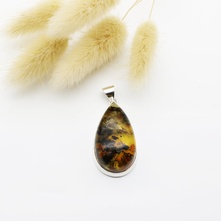 Baltic Amber Pear Pendant