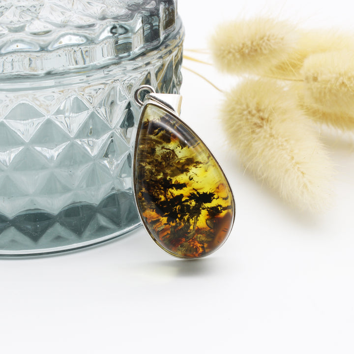 Baltic Amber Pear Pendant