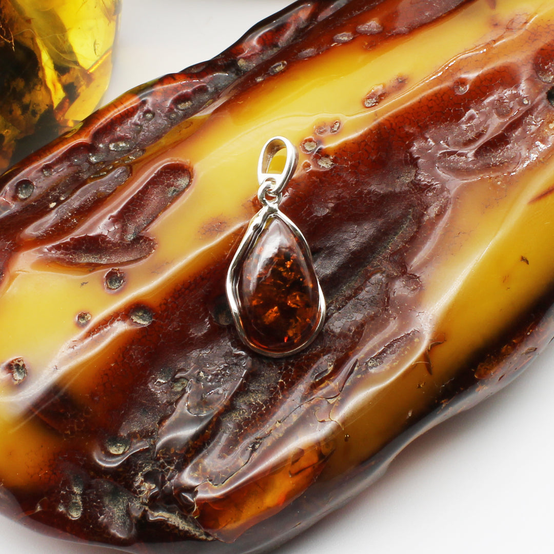Cognac Amber Pendant