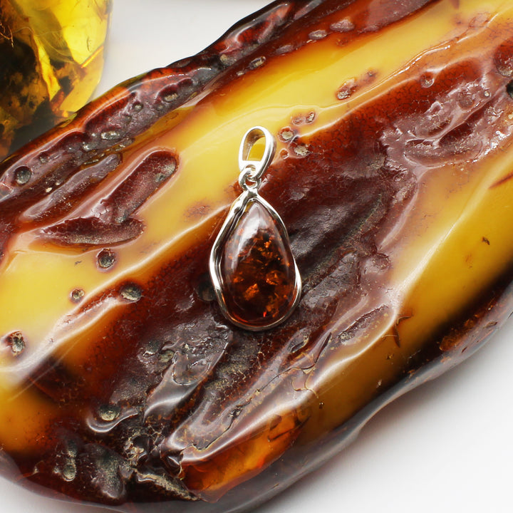 Cognac Amber Pendant