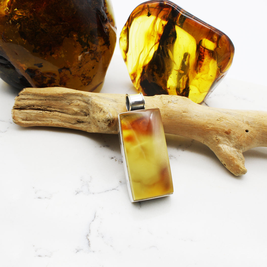 Portrait Baltic Amber Pendant
