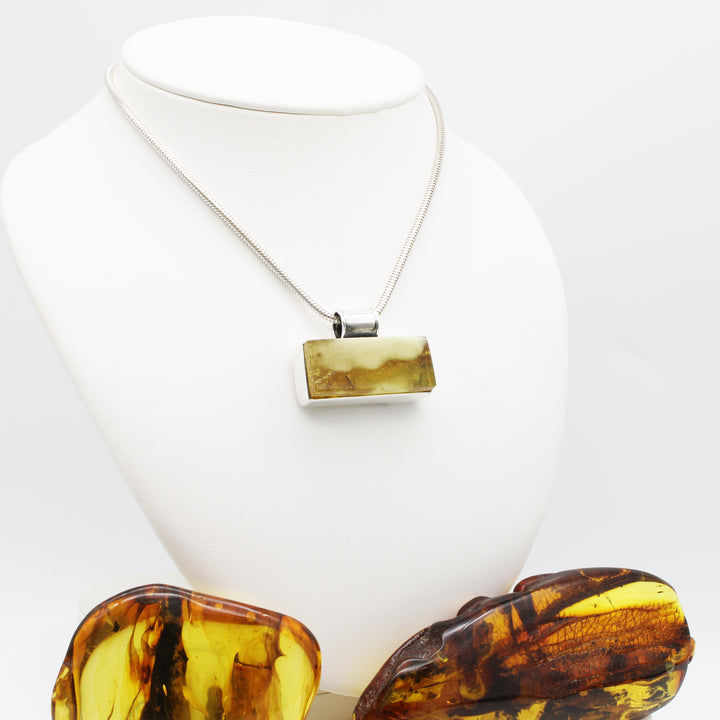 Landscape Baltic Amber Pendant