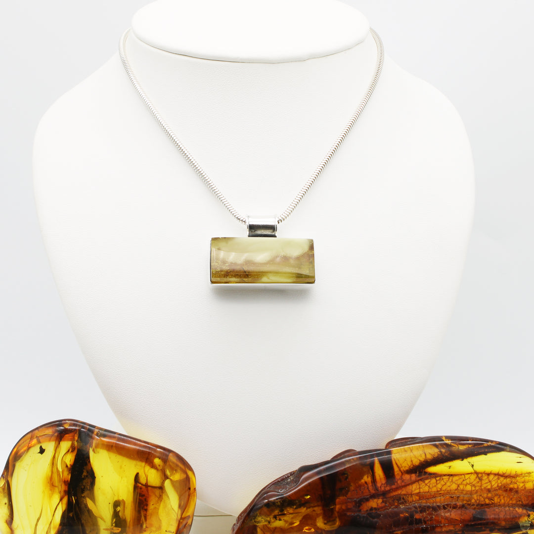 Landscape Baltic Amber Pendant