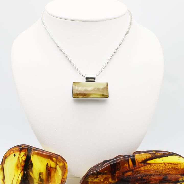 Landscape Baltic Amber Pendant