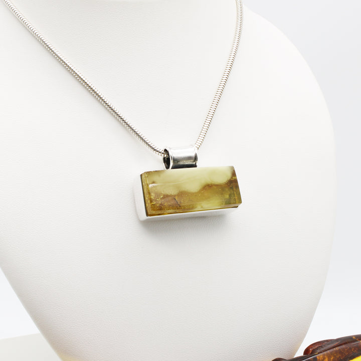 Landscape Baltic Amber Pendant