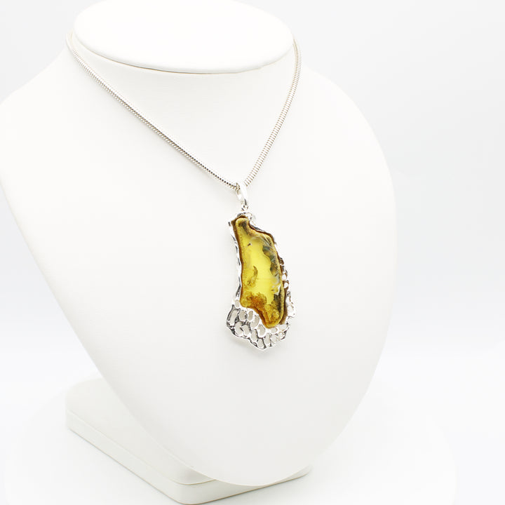 Organic Baltic Amber Pendant