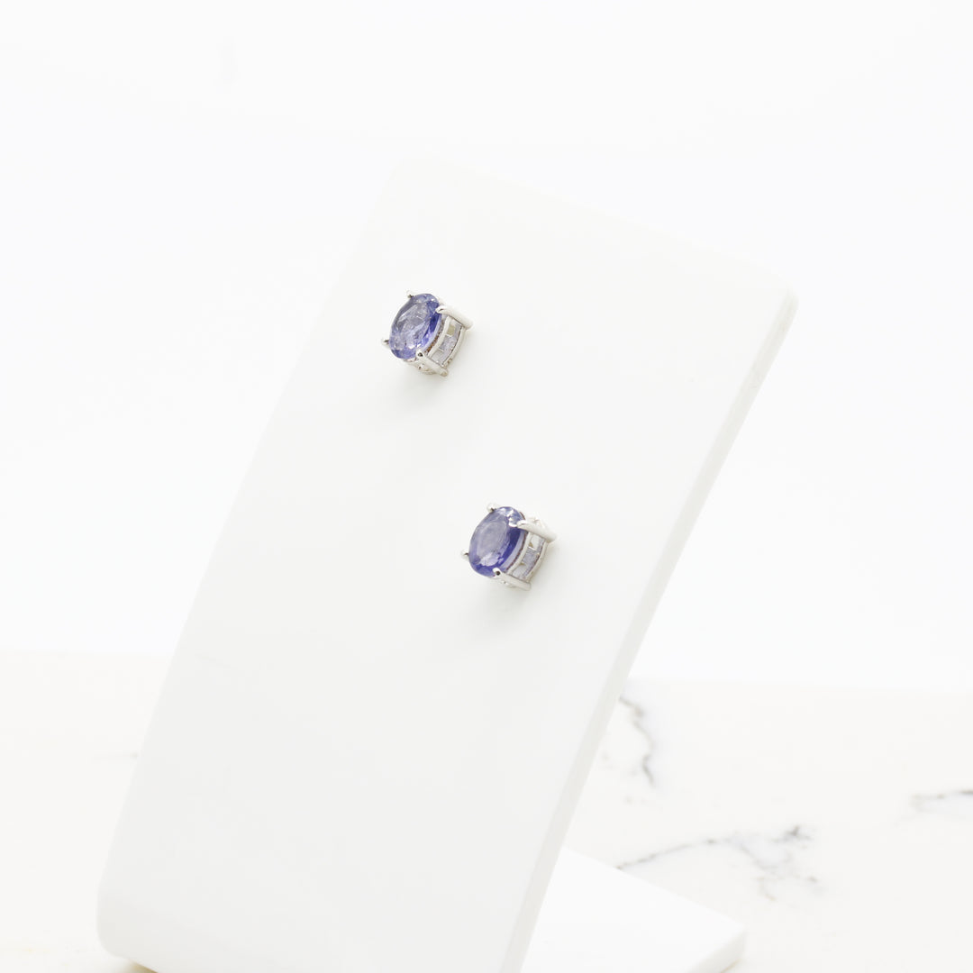 Iolite Stud Earrings