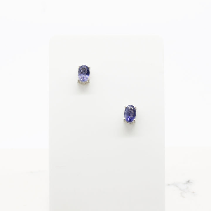 Iolite Stud Earrings