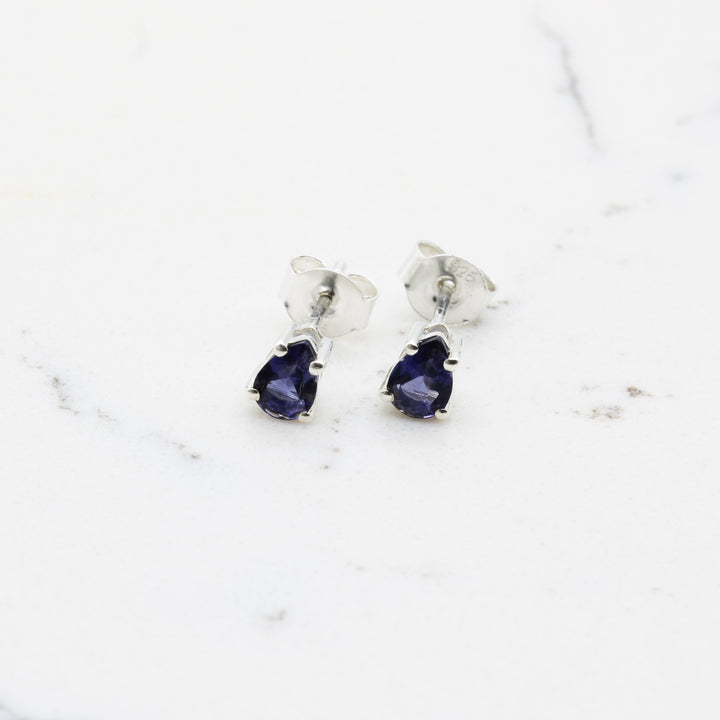 Iolite Stud Earrings