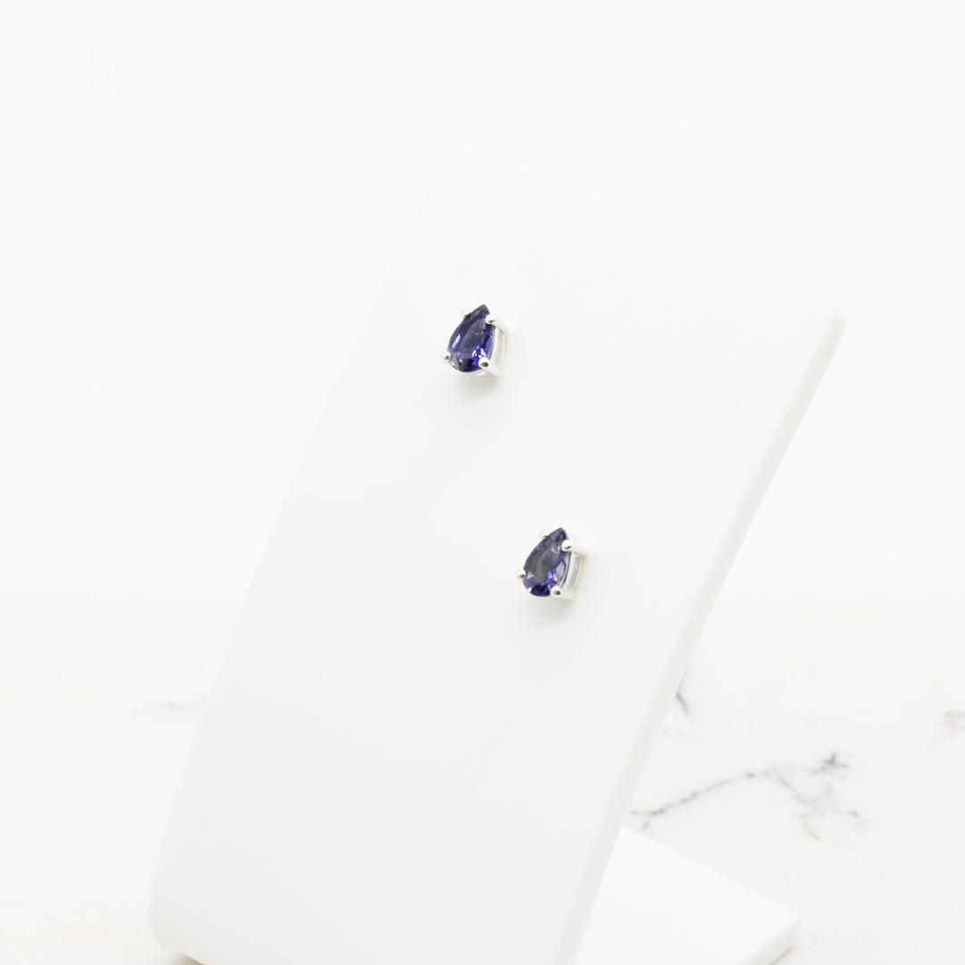 Iolite Stud Earrings