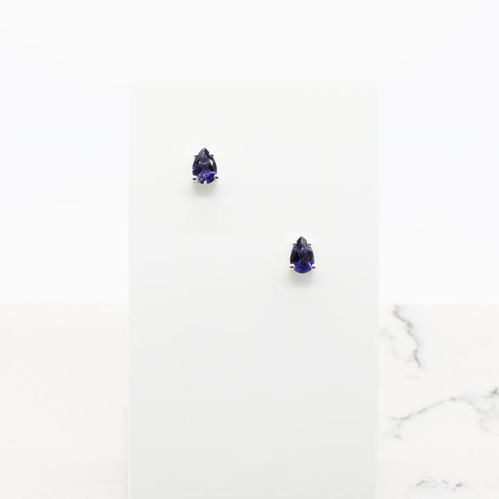 Iolite Stud Earrings