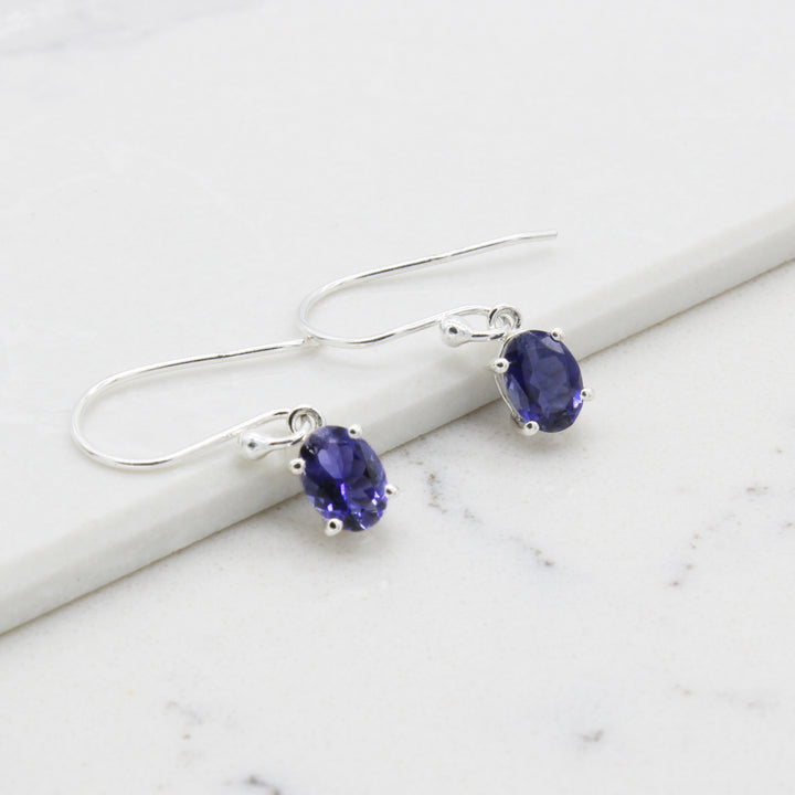 Iolite Drop Earrings