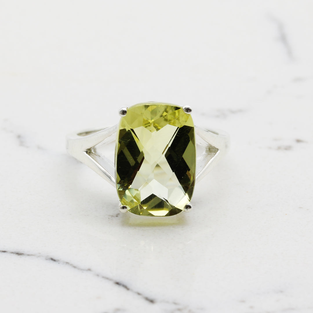 Lemon Quartz Ring