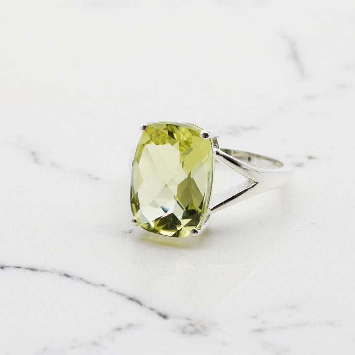 Lemon Quartz Ring