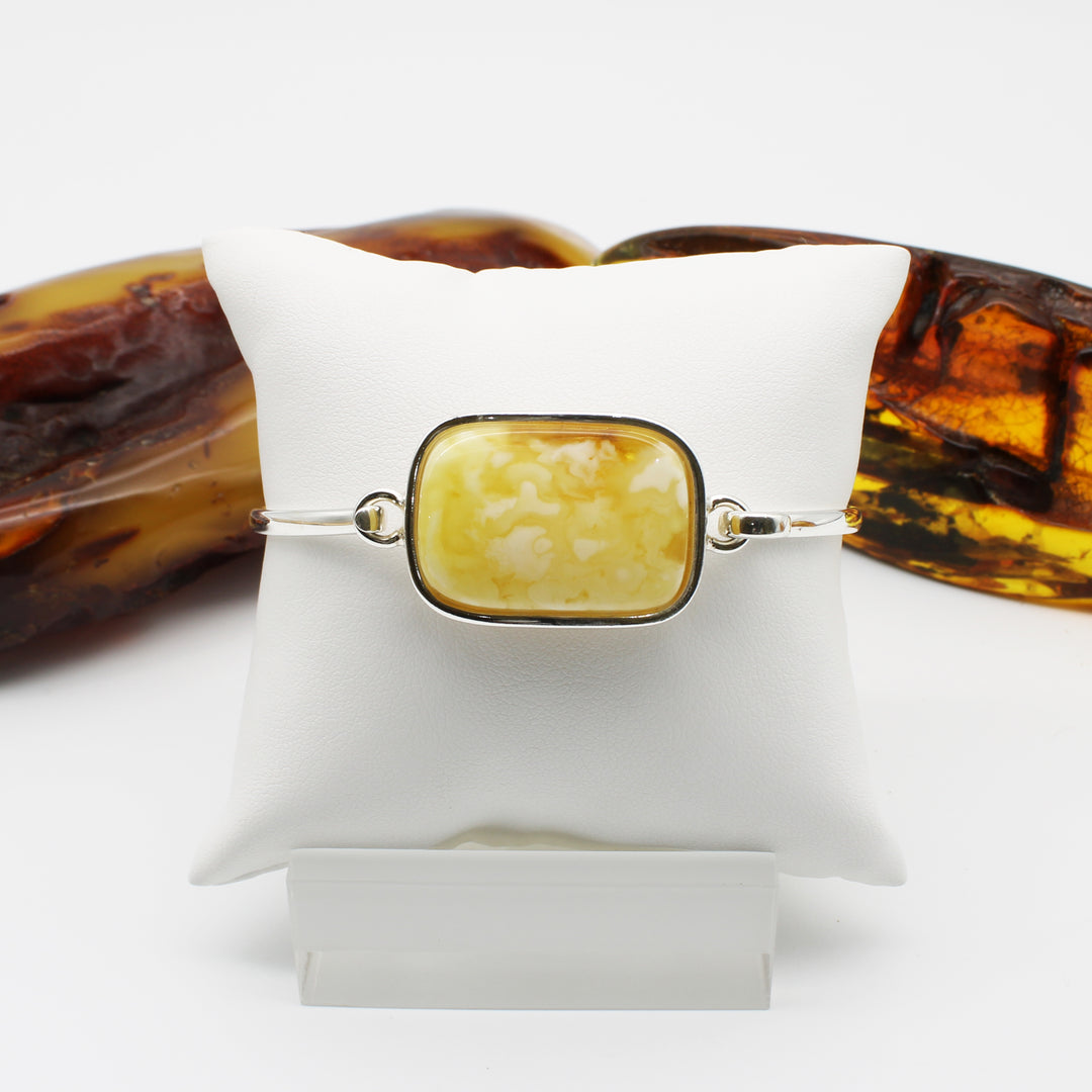 Milky Amber Bangle